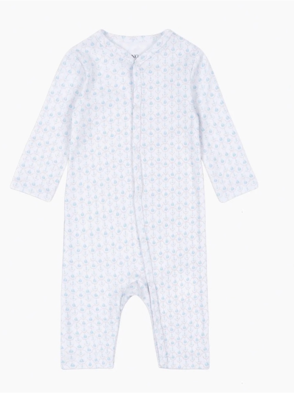 Fanga Organic Cotton Fio Romper in Barca